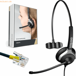 Gequdio Headset 1-Ohr kompatibel für Mitel/Aastra/Poly/Gigaset Telefon