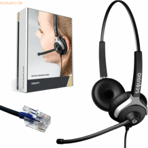 Gequdio Headset 2-Ohr kompatibel für Cisco Telefone Anschlusskabel ink