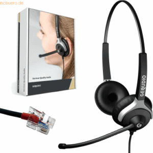 Gequdio Headset 2-Ohr kompatibel für Yealink/Snom/Avaya/Grandstream Te