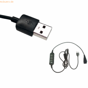 Gequdio Headset-Anschlusskabel USB geeignet für PC und Mac