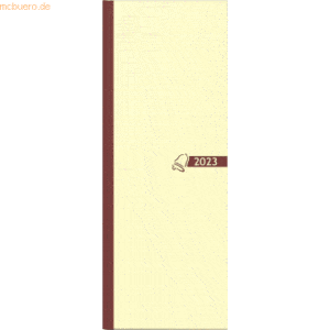 Glocken Tagebuch 110x297mm 1 Tag/Seite chamois Kalendarium 2023