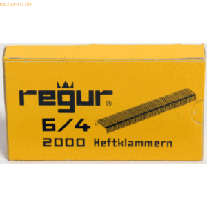 Dr. Gold Heftklammern Regur 6/4 VE=2000 Stück