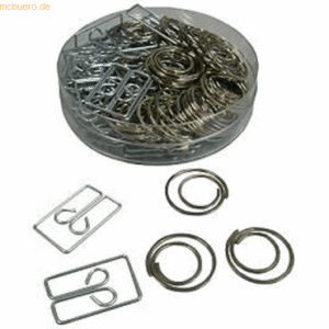 Dr. Gold Briefklammern Paperclips Metall 2 Formen VE=100 Stück