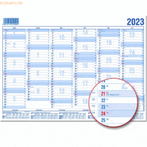 Güss Tafelkalender A5 12 Monate Kalendarium 2023