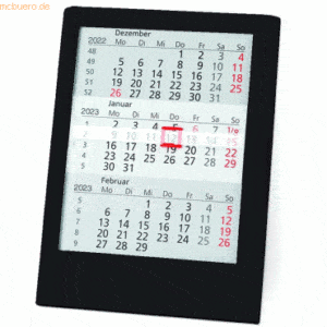 Güss 3-Monatstischkalender 13x16cm schwarz 2023
