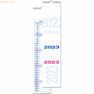 Güss Streifenkalender Kalendarium 2023
