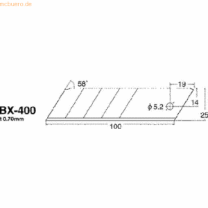 NT Cutterklingen BX 400P 18mm VE=5 Stück