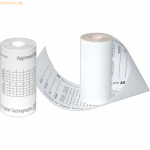 Haug Thermopapier Original für Tachographen 8mx57mm 10mm VE=3 Stück