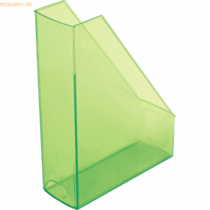2 x Helit Stehsammler Economy A4 grün transparent