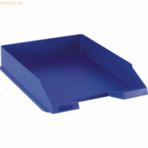 5 x Helit Briefablage A4 economy Polystyrol blau