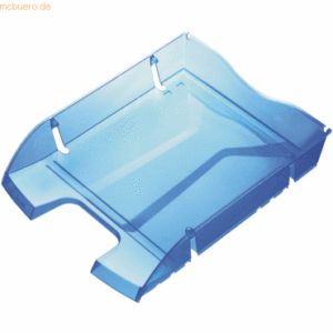 Helit Briefablage A4 PET blau transparent