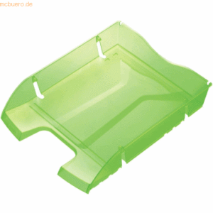 Helit Briefablage A4 PET grün transparent