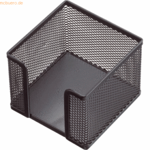 Helit Zettelbox Mesh Metall schwarz leer