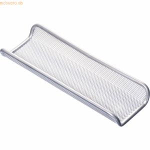 Helit Stifteschale Mesh 1 Fach Mesh Stahl 95x35x245mm silber