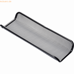 Helit Stifteschale Mesh 1 Fach Mesh Stahl 95x35x245mm schwarz