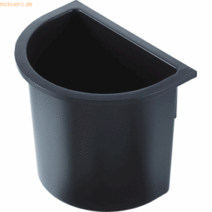 2 x Helit Abfalleinsatz für Papierkorb Classic 2l schwarz