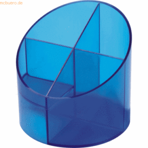 Helit Multiköcher hochglanz blau transparent