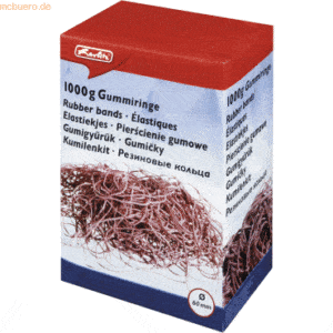 Herlitz Gummiringe 60mm 1kg rot