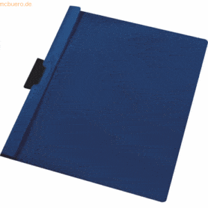 5 x Herlitz Cliphefter A4 bis 30 Blatt dunkelblau