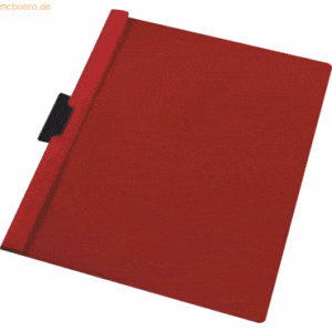 5 x Herlitz Cliphefter A4 bis 30 Blatt rot