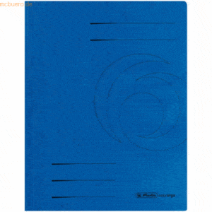Herlitz Spiralhefter A4 blau Karton