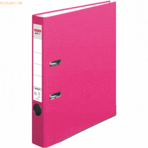 Herlitz Ordner protect Kunststoff (PP) A4 5cm pink maX.file