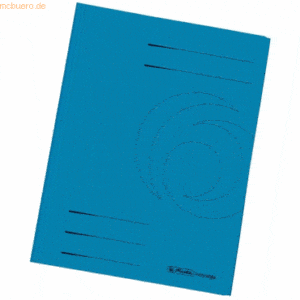 10 x Herlitz Einschlagmappe A4 Recycling intensiv blau