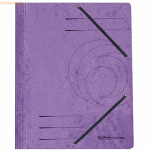 Herlitz Einschlagmappe mit Gummizug Karton violett