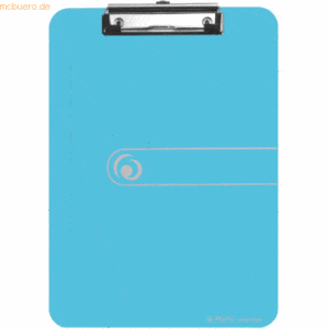 Herlitz Klemmbrett PS A4 blau transparent to go