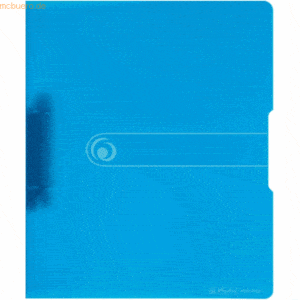 Herlitz Ringbuch A4 2 Ringe PP 16mm blau transparent to go