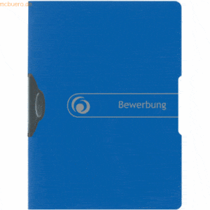 Herlitz Bewerbungsmappe Express-Clip A4 PP Bewerbung blau to go