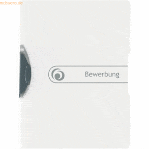 5 x Herlitz Bewerbungsmappe Express-Clip A4 PP Bewerbung farblos to go