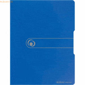 Herlitz Sichtbuch PP A4 20 Hüllen blau opak to go