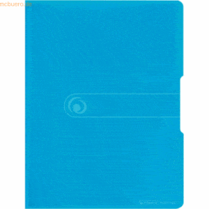 Herlitz Sichtbuch PP A4 20 Hüllen blau transparent to go