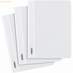 10 x Herlitz Sichthefter PP A5 weiß