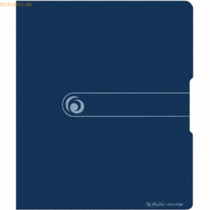 Herlitz Ringbuch Recycling PP A4 2 Ringe 25mm dunkelblau to go