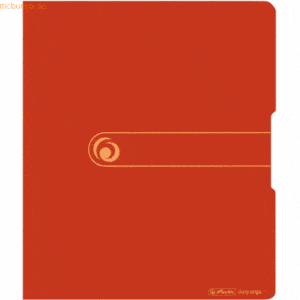 Herlitz Ringbuch Recycling PP A4 2 Ringe 25mm orange to go