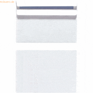 1000 x Herlitz Briefumschlag C6 selbstklebend weiß