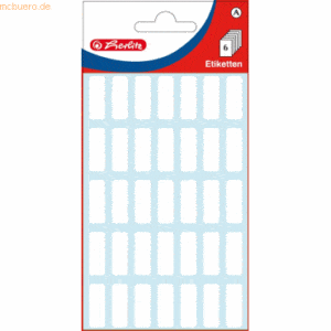 10 x Herlitz Vielzwecketiketten 8x20mm weiß VE=240 Stück