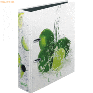 Herlitz Motivordner A4 80mm 'Fresh Fruit Limette'