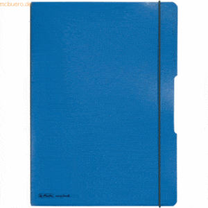 3 x Herlitz Notizheft my.book flex PP A4 2x40 Blatt liniert/kariert bl