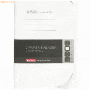 Herlitz Refill für Notizbuch flex A6/2x40 Blatt liniert my.book