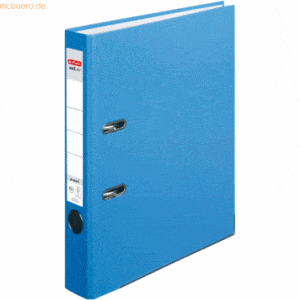 Herlitz Ordner protect Kunststoff (PP) A4 5cm aqua VE=5 Stück maX.file