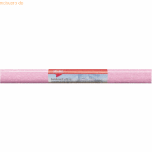 10 x Herlitz Bastelkrepppapier 50x250cm rosa