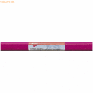 10 x Herlitz Bastelkrepppapier 50x250cm pink