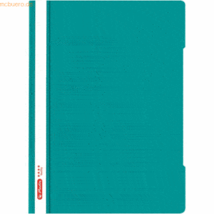 10 x Herlitz Schnellhefter A4 PP 'Quality' Caribbean Turquoise