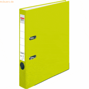Herlitz Ordner maX.file protect A4 5cm neon grün PP-Kunststoffbezug