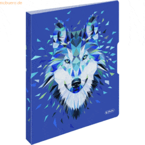 Herlitz Ringbuch A4 PP 2 Ringe 16mm Wild Animals Wolf