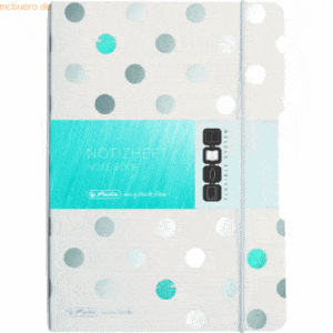 Herlitz Notizheft flex PP A5 40 Blatt punktiert Frozen Glam