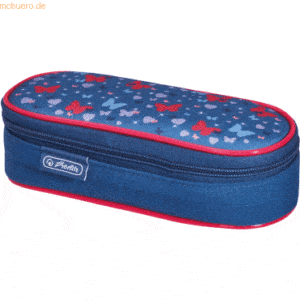 Herlitz Faulenzer Etui Polyester 215x60x90mm Butterfly Dance